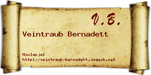 Veintraub Bernadett névjegykártya